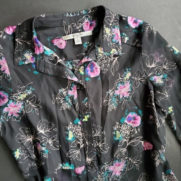 Lauren Conrad Floral Long Sleeve Blouse - Picture 3 of 8